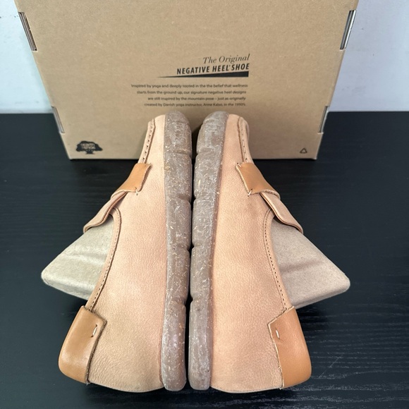 Kalso Earth Shoe DABB Size 8 Negative Heel Women Cognac Nubuck Loafer - Picture 5 of 10